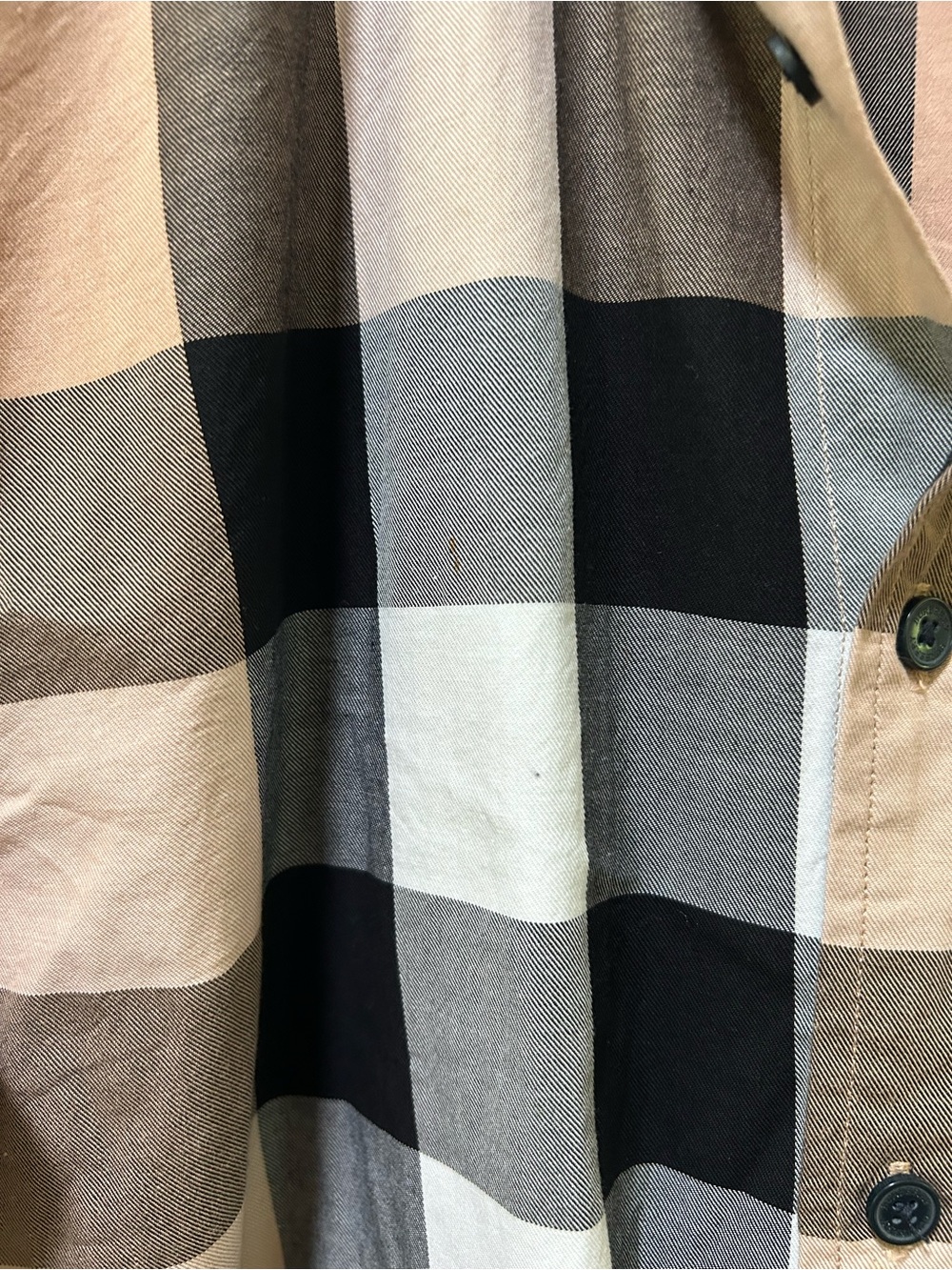 Burberry Brit Long Sleeve Nova Check Button Front Shirt Size XL - Picture 4 of 8